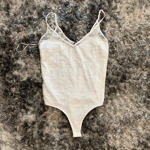 Ambiance White 1 piece spaghetti strap Bodysuit Sz. 3XL